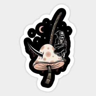 Skull and mashroom Sticker